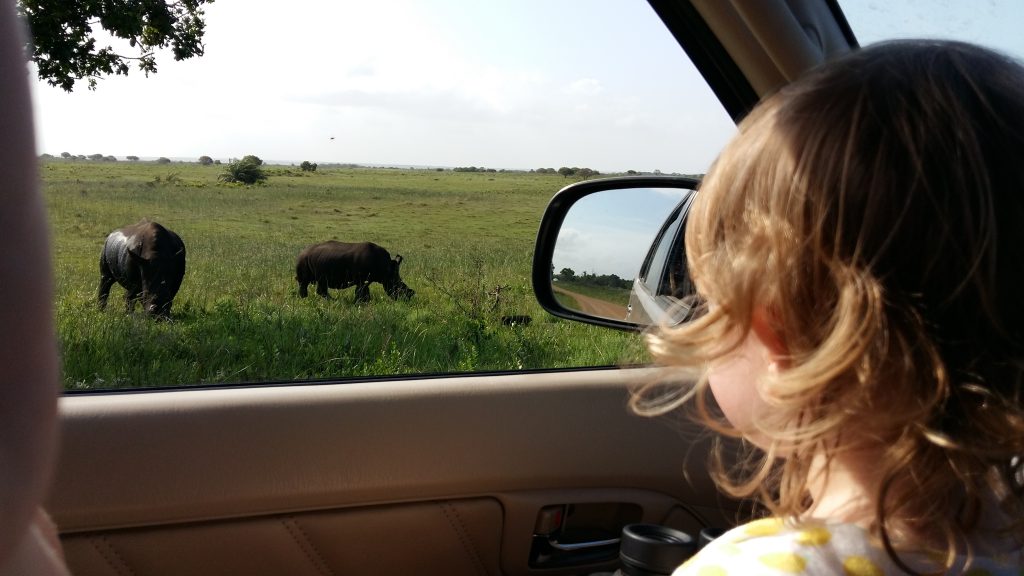 children on a family beach bush safari in iSimangaliso